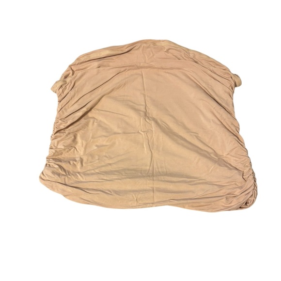 A New Day Tan Cream Nude Stretchy Tube Top - Ruched - Stays Up - Size XL - Picture 1 of 4